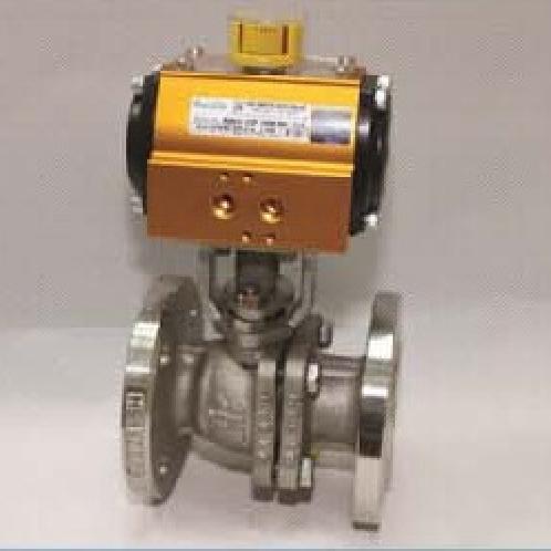 Double Pneumatic automatic Flange Ball valve
